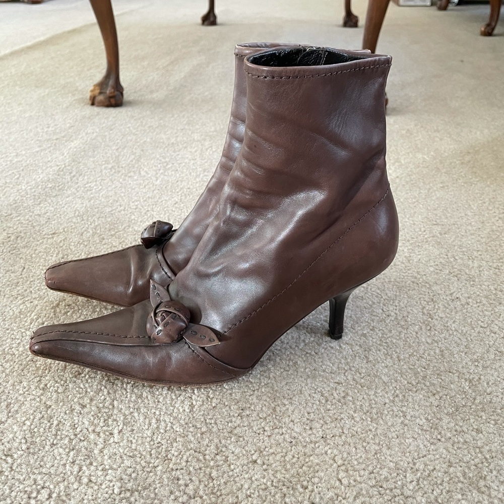 Prada rose bootie
